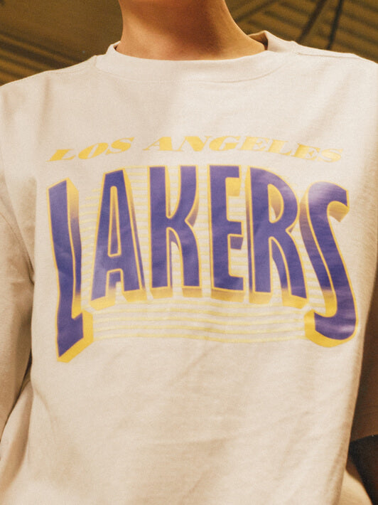 NBA Large Graphic LA Lakers Oversized T-Shirt D02_858